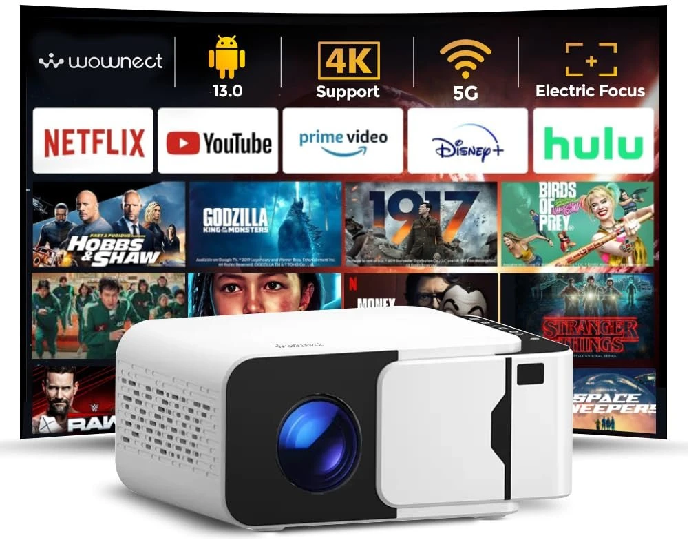 Borrego Smart 6 est un mini-projecteur compact et portable offrant une résolution Full HD 1080p