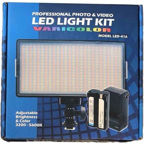 Kit d'éclairage photo et vidéo professionnel LED 416 LED pour appareil photo