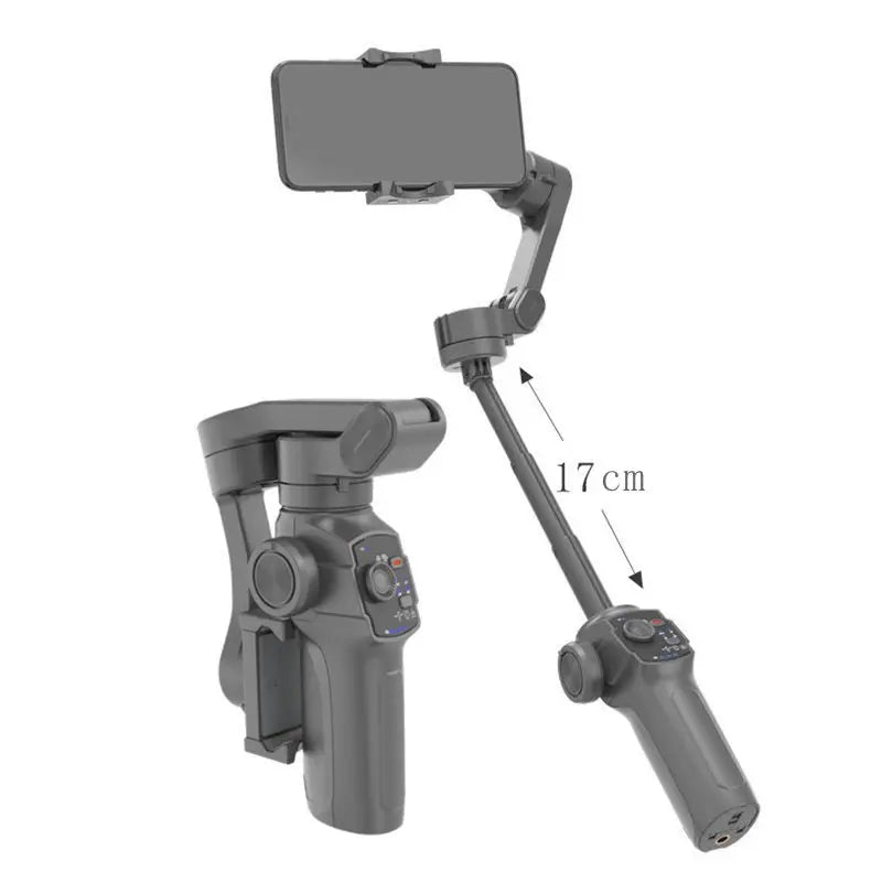 L9, stabilisateur de cardan pour smartphone, tige d'extension et trépied intégrés, stabilisateur de support pour iPhone, portable et pliable, cardan de suivi visage/objet pour Android et