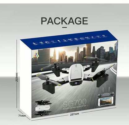 Drone sg700 seguir Drones 2.4 GHz 4 CH 360 ° altitud Hold 2.0 MP cámara WiFi HD