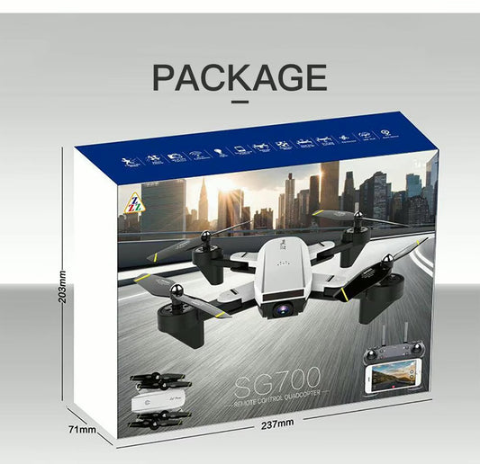 Drone sg700 seguir Drones 2.4 GHz 4 CH 360 ° altitud Hold 2.0 MP cámara WiFi HD