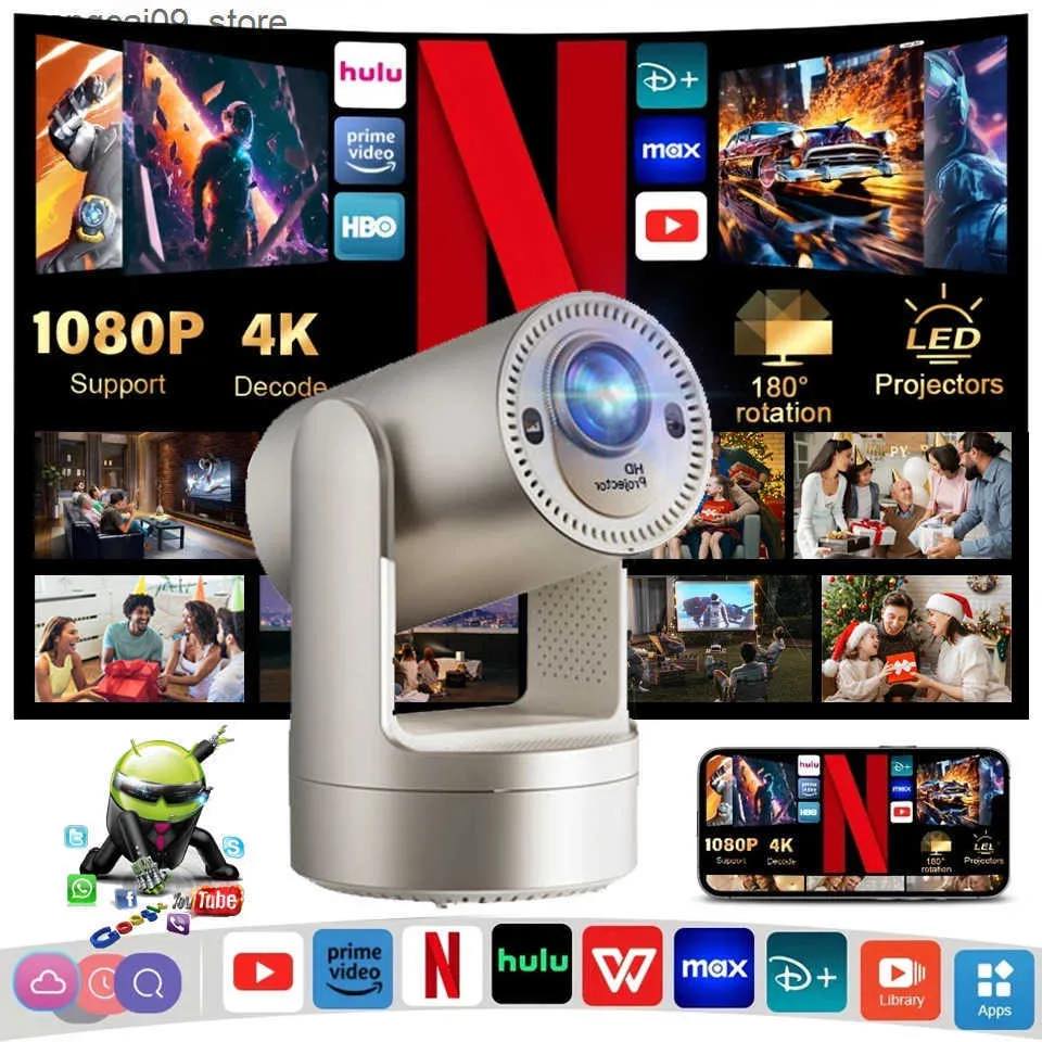 Borrego Smart 7 Projector Rechargeable Projector 3 Hours