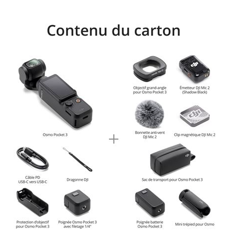Stabilisateur DJI POCKET 3 combo