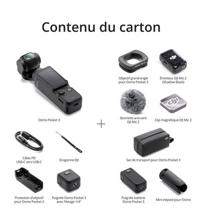Stabilisateur DJI POCKET 3 combo