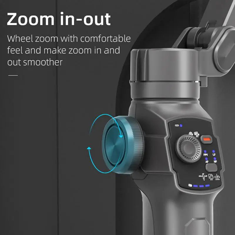 L9, stabilisateur de cardan pour smartphone, tige d'extension et trépied intégrés, stabilisateur de support pour iPhone, portable et pliable, cardan de suivi visage/objet pour Android et