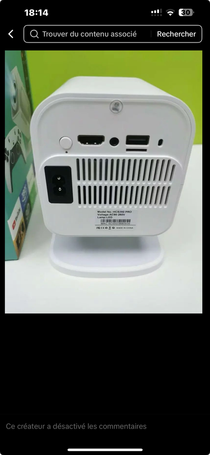 Projecteur HCS350 pro Gaming