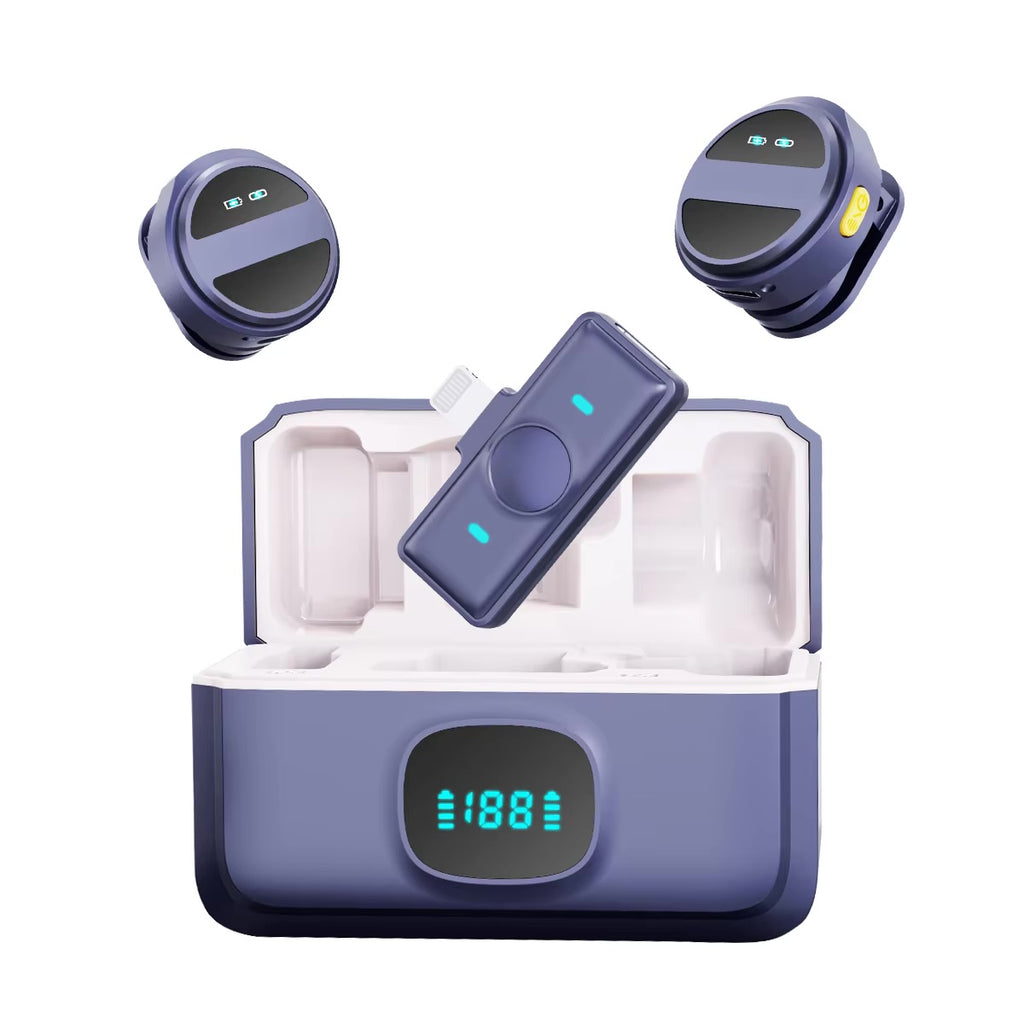 SX21 microphone lavalier sans fil magnétique pour le téléphones et caméra