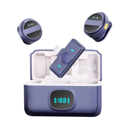 SX21 microphone lavalier sans fil magnétique pour le téléphones et caméra