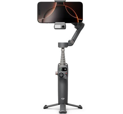 DJI Osmo Mobile 7P pour iPhone, Stabilisateur Nacelle, Android, Suivi natif, Éclairage, Nacelle pour téléphone à 3 axes
