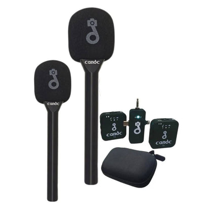 Microphone Sans Fil Candc Dual MIC 2 émetteurs + 1 récepteur