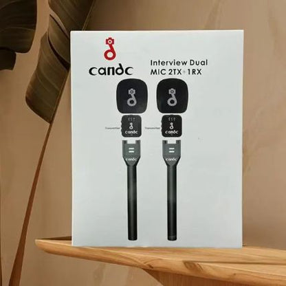 Microphone Sans Fil Candc Dual MIC 2 émetteurs + 1 récepteur
