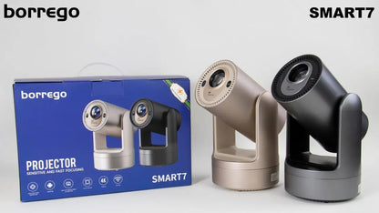 Borrego Smart 7 Projector Rechargeable Projector 3 Hours